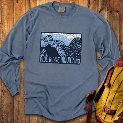 Blue Ridge Mountains Cotton Long Sleeve