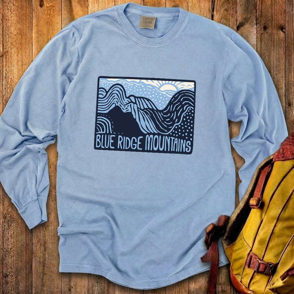 Blue Ridge Mountains Cotton Long Sleeve