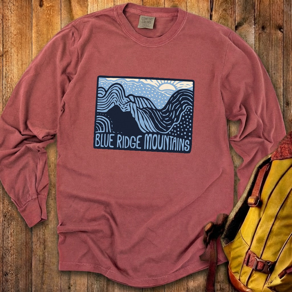 Blue Ridge Mountains Cotton Long Sleeve