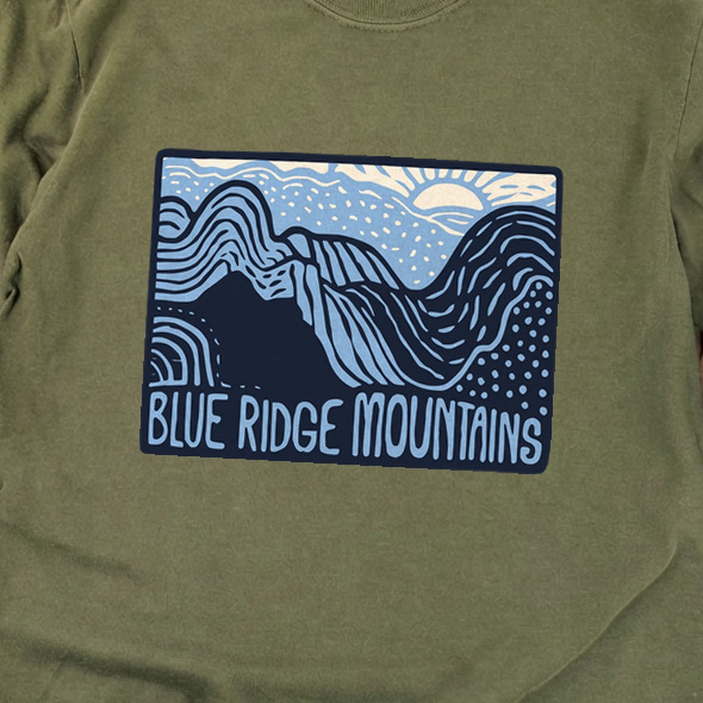 Blue Ridge Mountains Cotton Long Sleeve