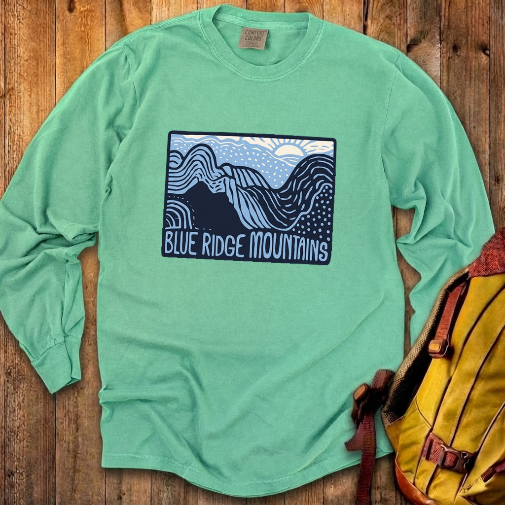 Blue Ridge Mountains Cotton Long Sleeve