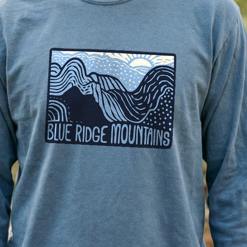 Blue Ridge Mountains Cotton Long Sleeve