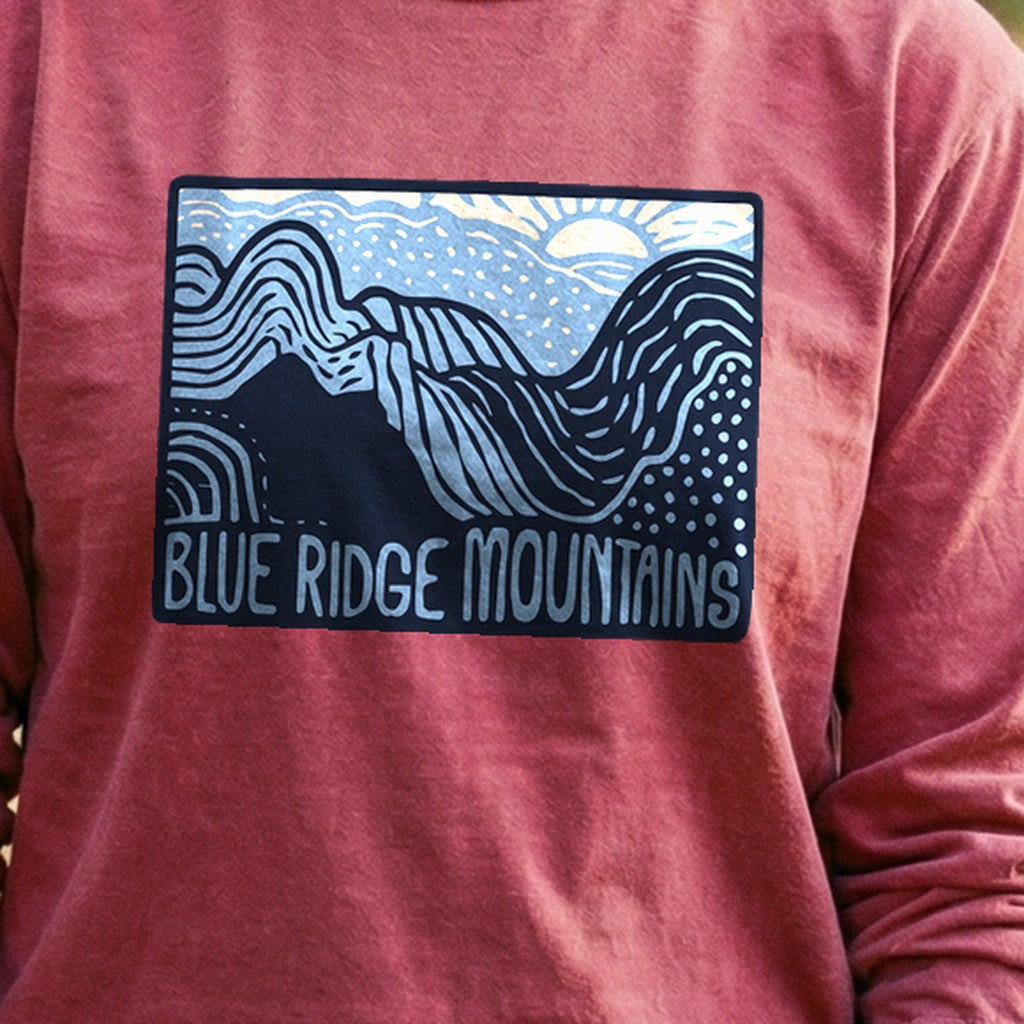 Blue Ridge Mountains Cotton Long Sleeve