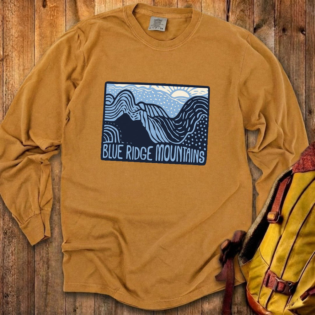 Blue Ridge Mountains Cotton Long Sleeve