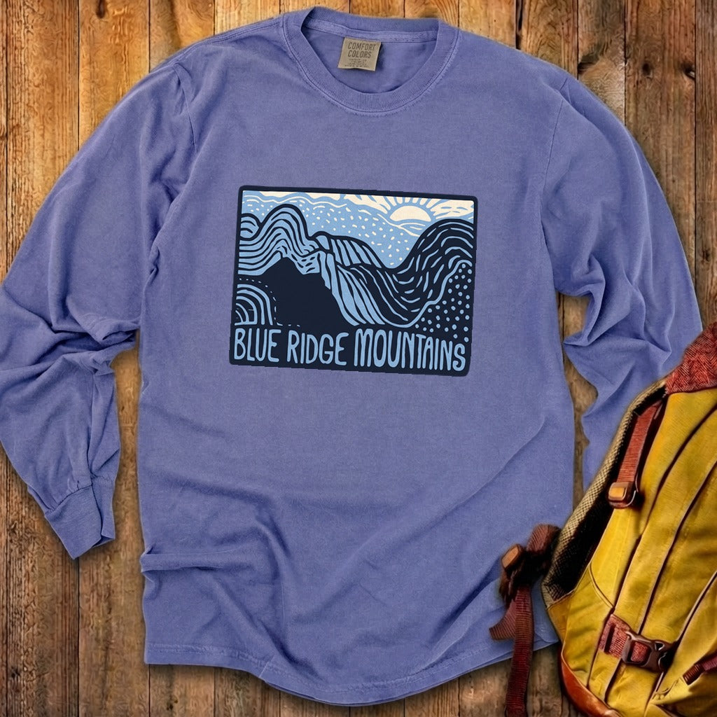 Blue Ridge Mountains Cotton Long Sleeve