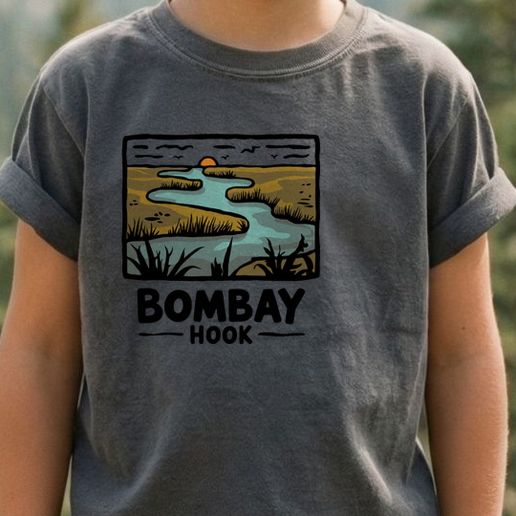 Bombay Hook National Wildlife Refuge Kids Cotton T-Shirt