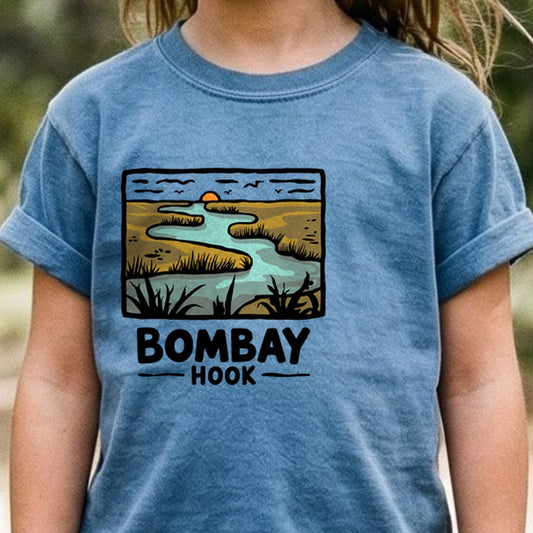 Bombay Hook National Wildlife Refuge Kids Cotton T-Shirt