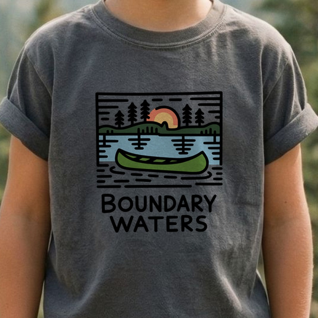 Boundary Waters Canoe Area Wilderness Kids Cotton T-Shirt