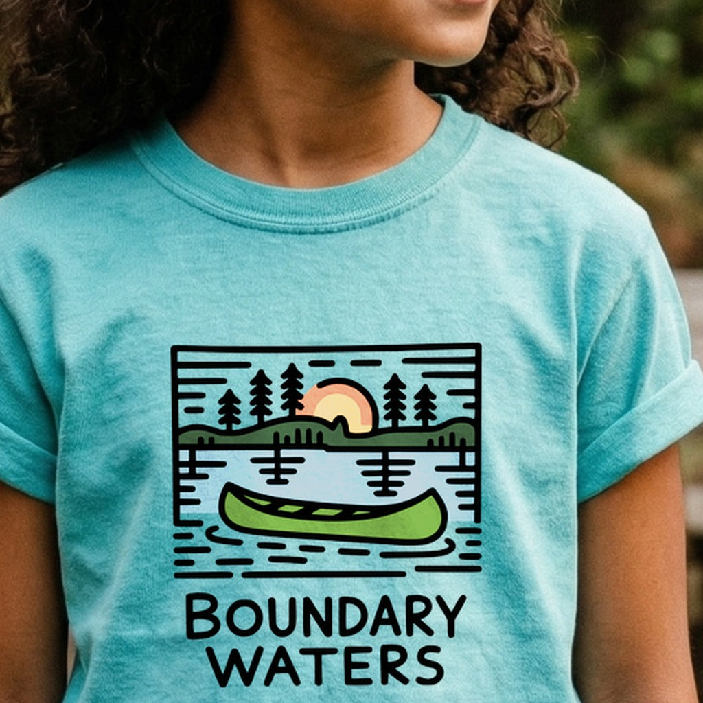 Boundary Waters Canoe Area Wilderness Kids Cotton T-Shirt