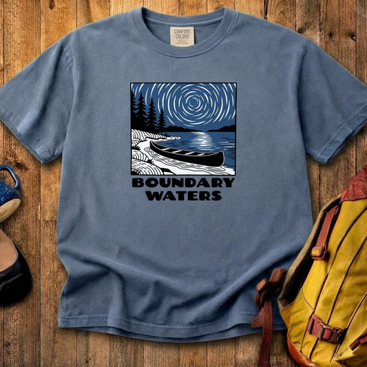 Boundary Waters Canoe Area Wilderness at Night Cotton T-Shirt