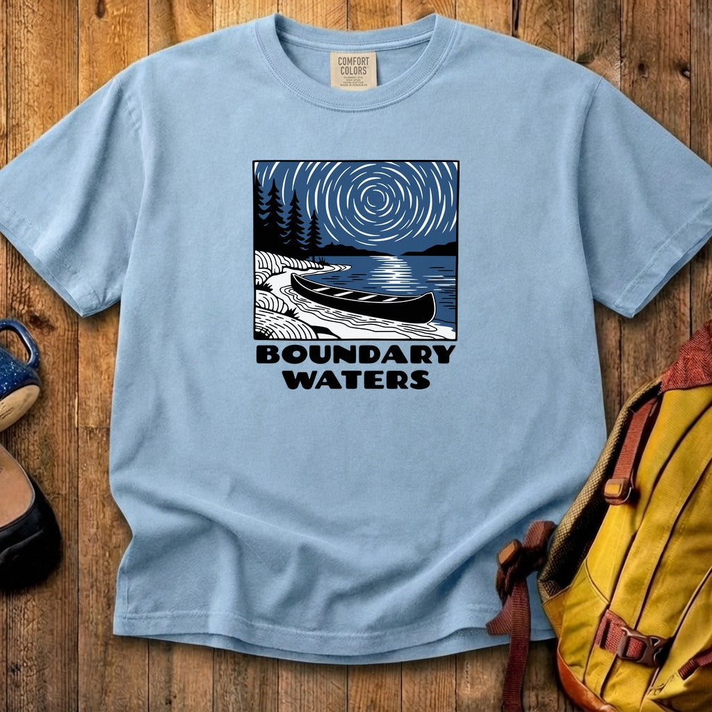 Boundary Waters Canoe Area Wilderness at Night Cotton T-Shirt