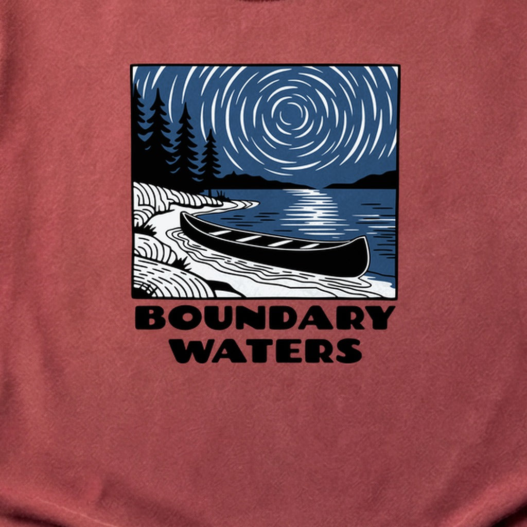 Boundary Waters Canoe Area Wilderness at Night Cotton T-Shirt