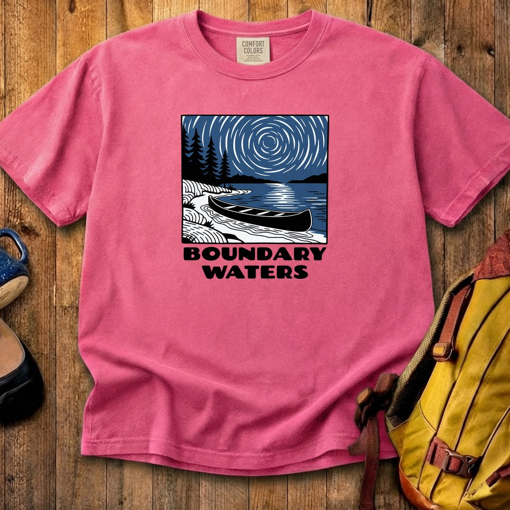 Boundary Waters Canoe Area Wilderness at Night Cotton T-Shirt