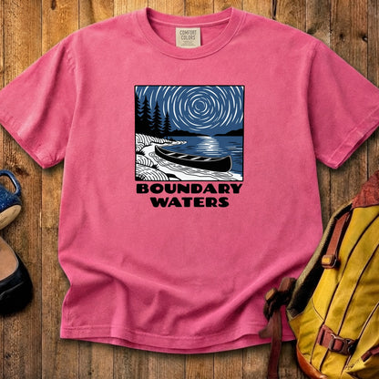 Boundary Waters Canoe Area Wilderness at Night Cotton T-Shirt