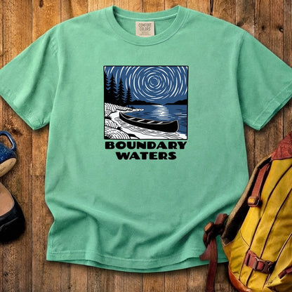 Boundary Waters Canoe Area Wilderness at Night Cotton T-Shirt