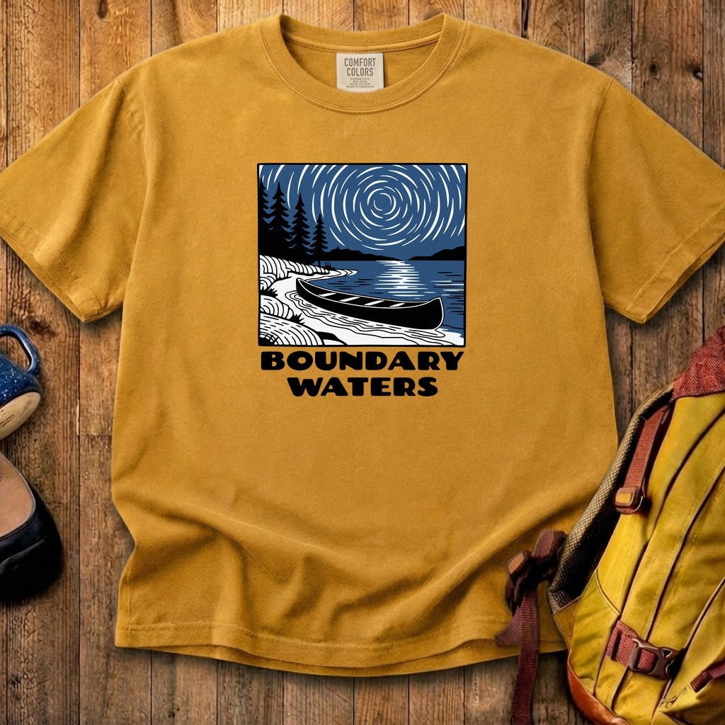 Boundary Waters Canoe Area Wilderness at Night Cotton T-Shirt