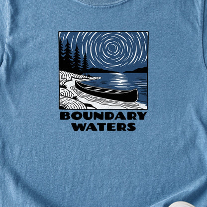Boundary Waters Canoe Area Wilderness at Night Kids Cotton T-Shirt