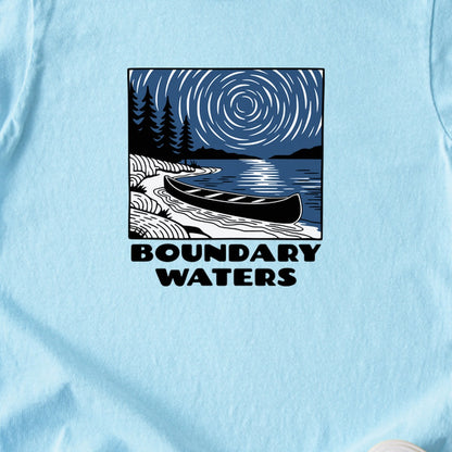 Boundary Waters Canoe Area Wilderness at Night Kids Cotton T-Shirt