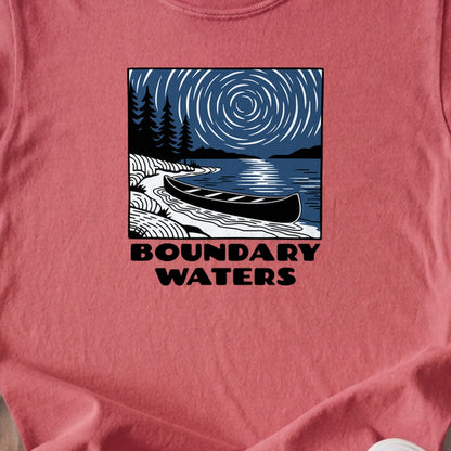Boundary Waters Canoe Area Wilderness at Night Kids Cotton T-Shirt