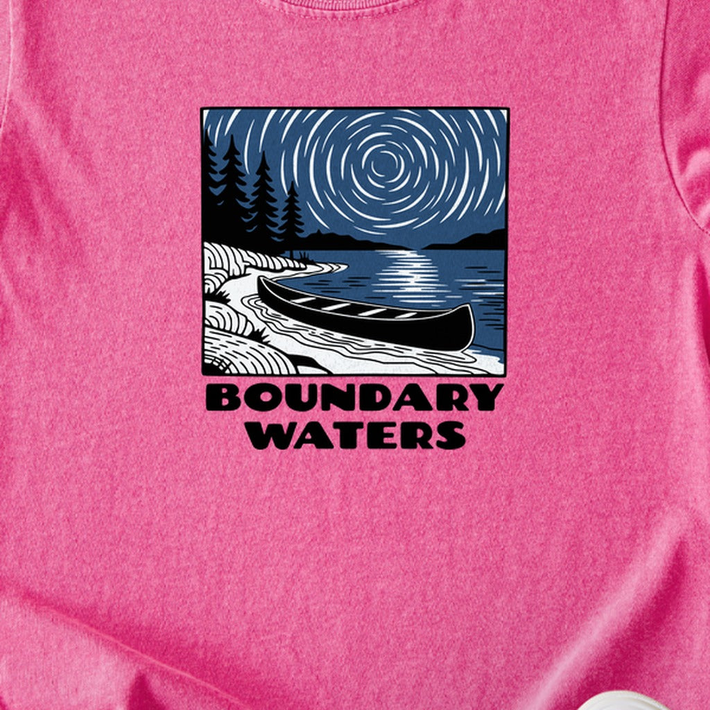 Boundary Waters Canoe Area Wilderness at Night Kids Cotton T-Shirt