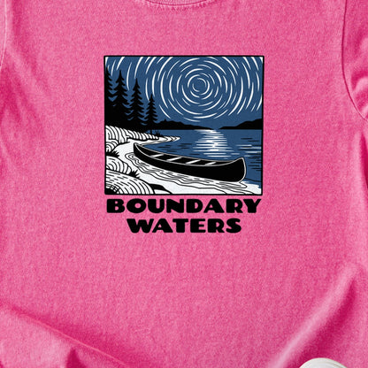 Boundary Waters Canoe Area Wilderness at Night Kids Cotton T-Shirt
