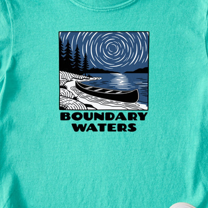 Boundary Waters Canoe Area Wilderness at Night Kids Cotton T-Shirt