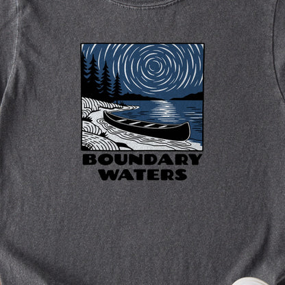 Boundary Waters Canoe Area Wilderness at Night Kids Cotton T-Shirt