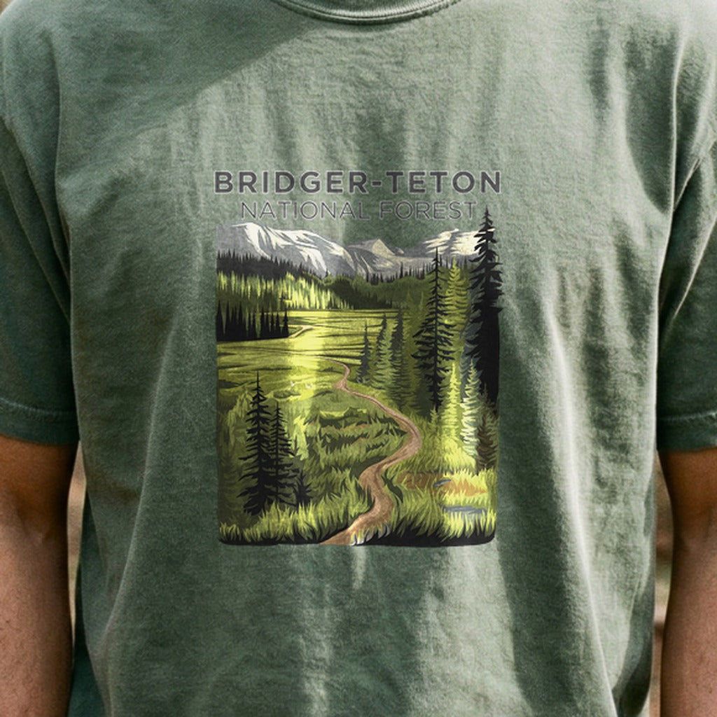 Bridger-Teton National Forest Cotton T-Shirt