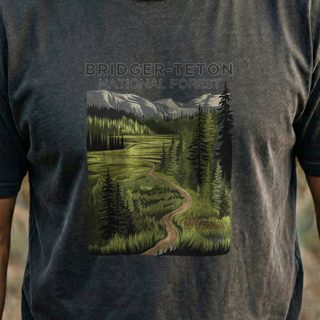 Bridger-Teton National Forest Cotton T-Shirt