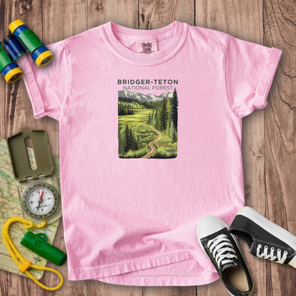 Bridger-Teton National Forest Kids Cotton T-Shirt