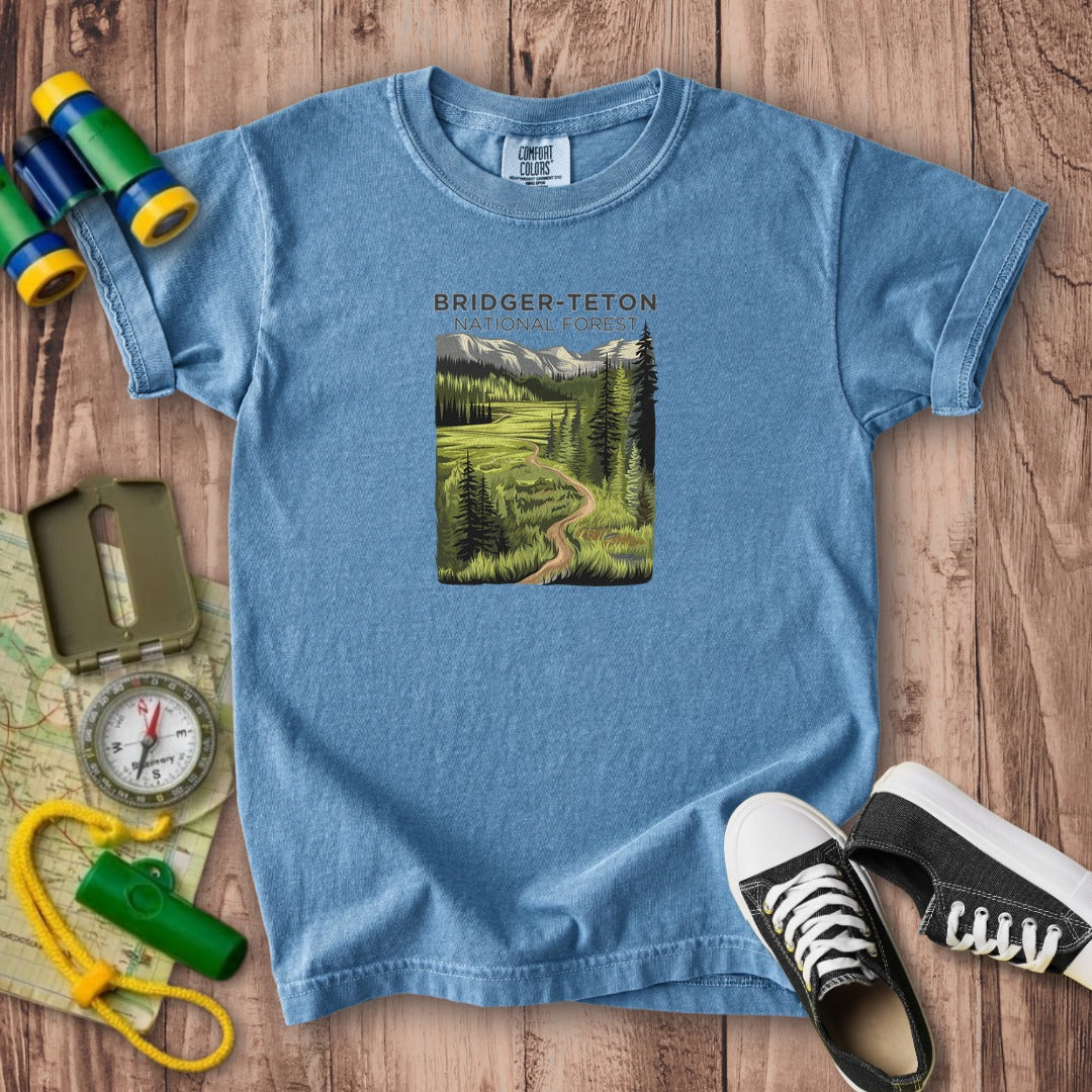 Bridger-Teton National Forest Kids Cotton T-Shirt