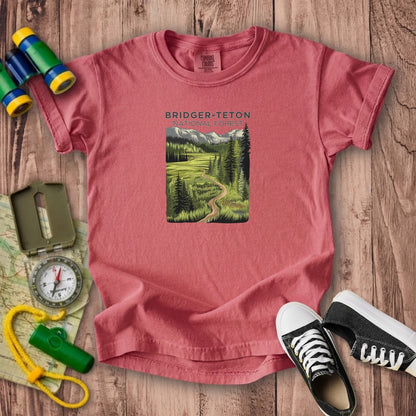 Bridger-Teton National Forest Kids Cotton T-Shirt