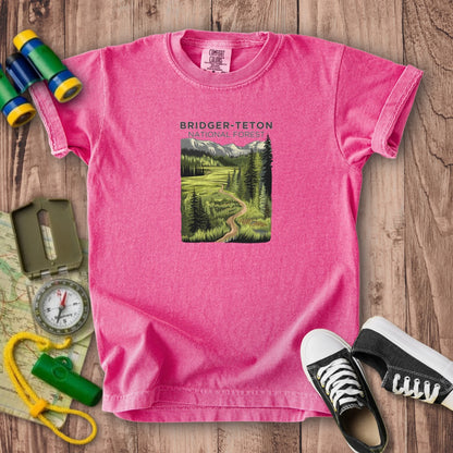 Bridger-Teton National Forest Kids Cotton T-Shirt