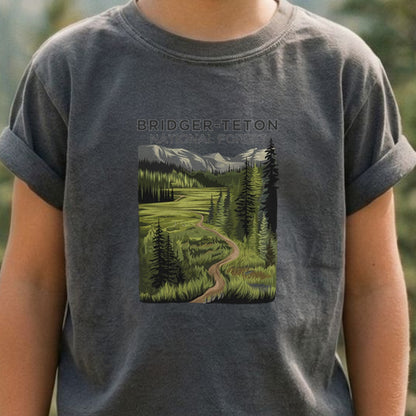Bridger-Teton National Forest Kids Cotton T-Shirt