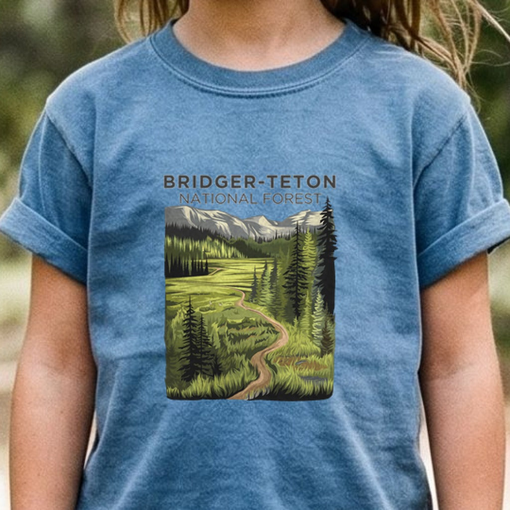 Bridger-Teton National Forest Kids Cotton T-Shirt