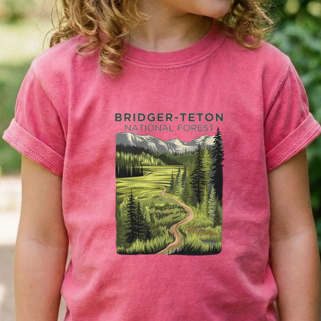 Bridger-Teton National Forest Kids Cotton T-Shirt