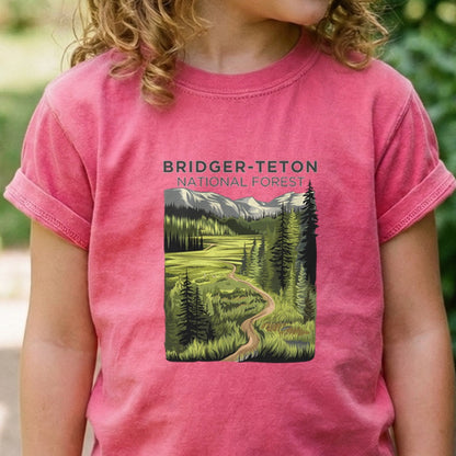Bridger-Teton National Forest Kids Cotton T-Shirt