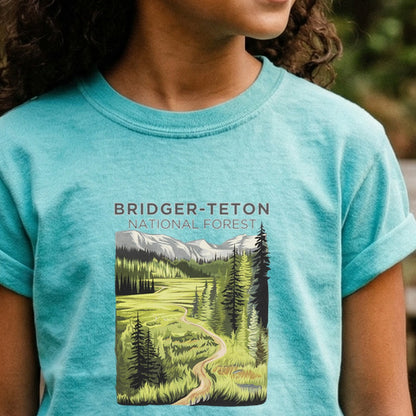 Bridger-Teton National Forest Kids Cotton T-Shirt