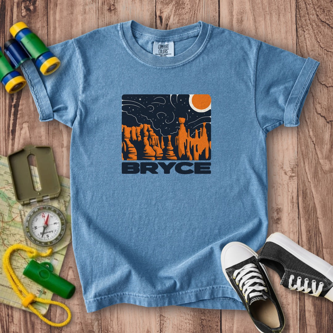 Bryce Canyon National Park at Night Kids Cotton T-Shirt