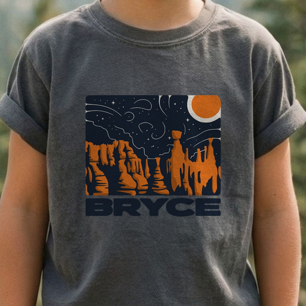 Bryce Canyon National Park at Night Kids Cotton T-Shirt
