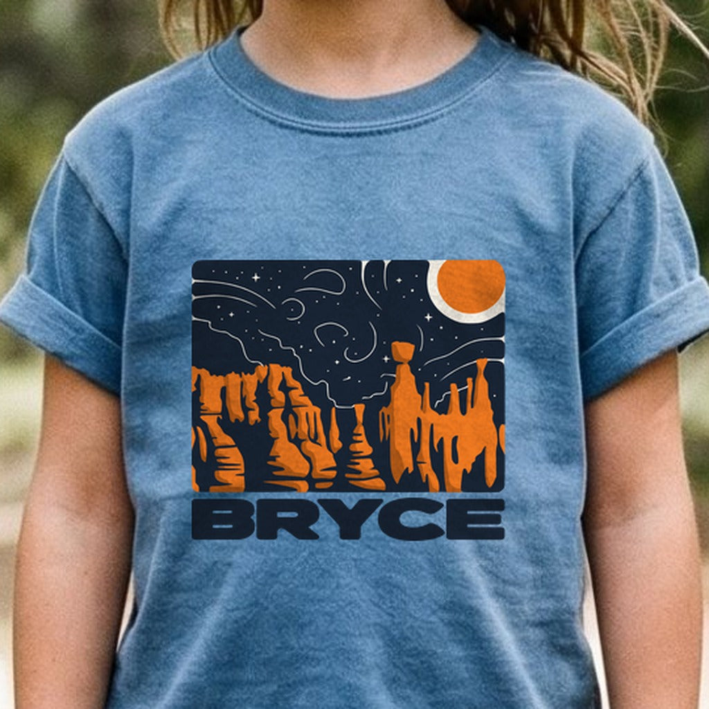 Bryce Canyon National Park at Night Kids Cotton T-Shirt