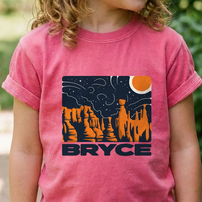 Bryce Canyon National Park at Night Kids Cotton T-Shirt