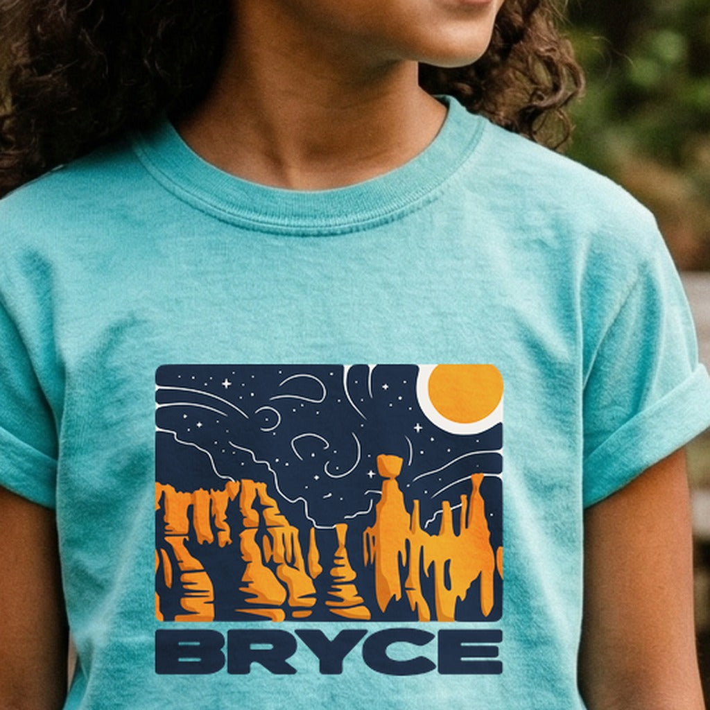 Bryce Canyon National Park at Night Kids Cotton T-Shirt
