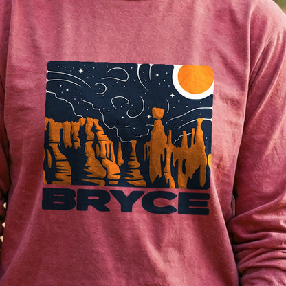 Bryce Canyon National Park at Night Cotton Long Sleeve