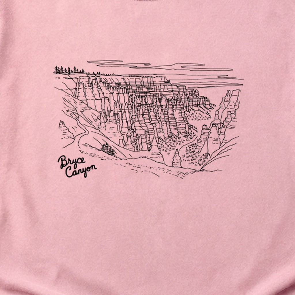 Bryce Line Drawing Cotton T-Shirt