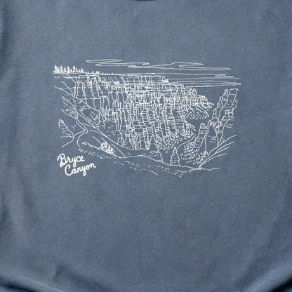 Bryce Line Drawing Cotton T-Shirt