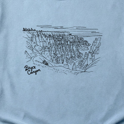 Bryce Line Drawing Cotton T-Shirt