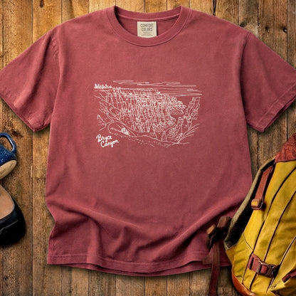 Bryce Line Drawing Cotton T-Shirt