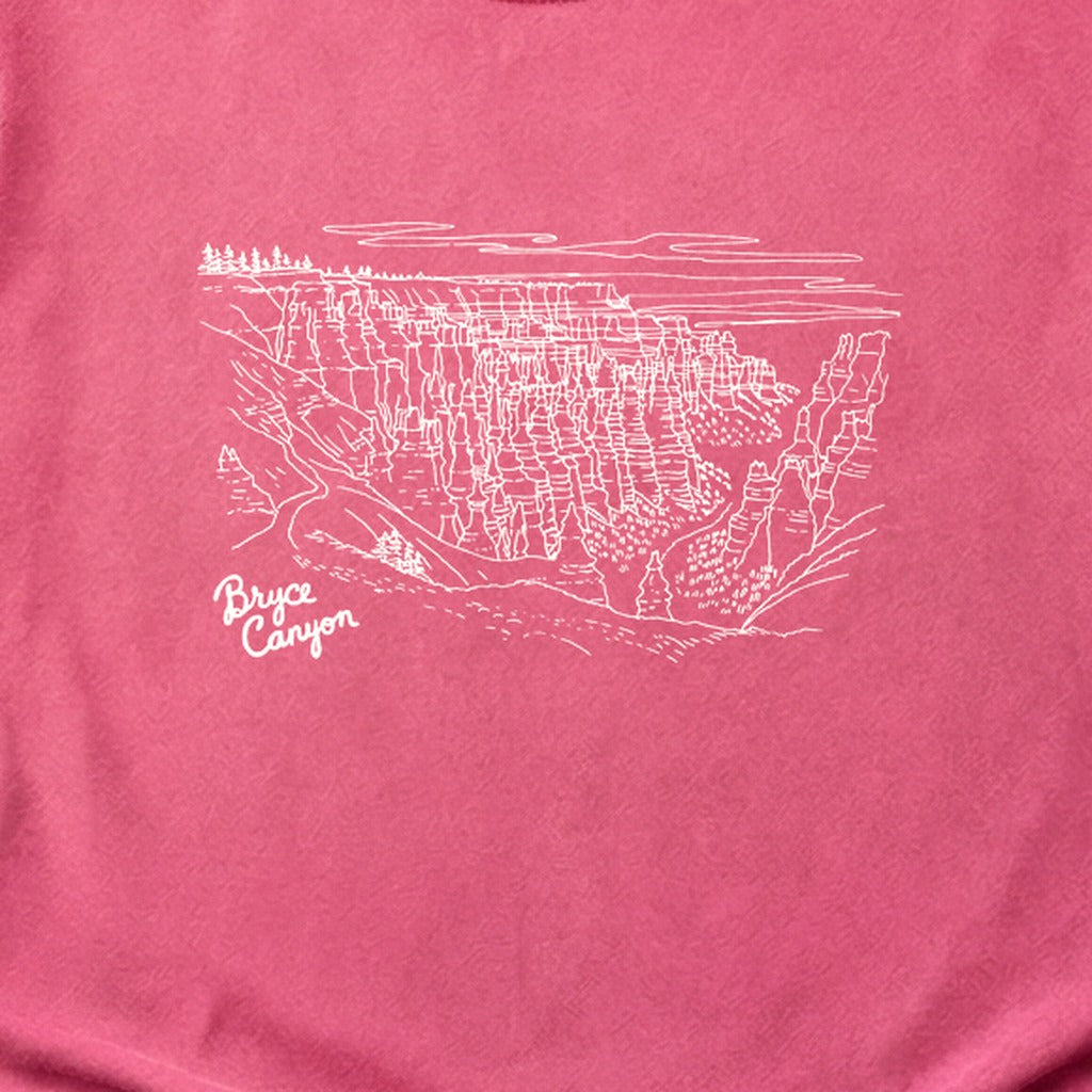 Bryce Line Drawing Cotton T-Shirt