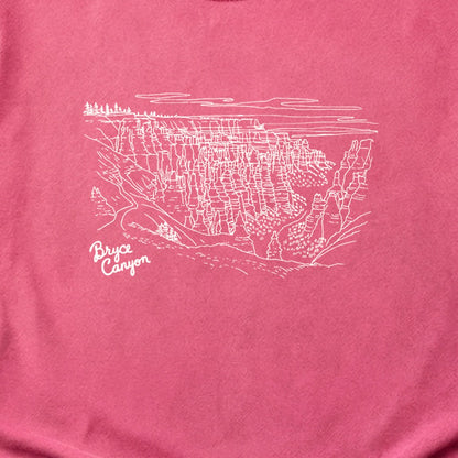 Bryce Line Drawing Cotton T-Shirt